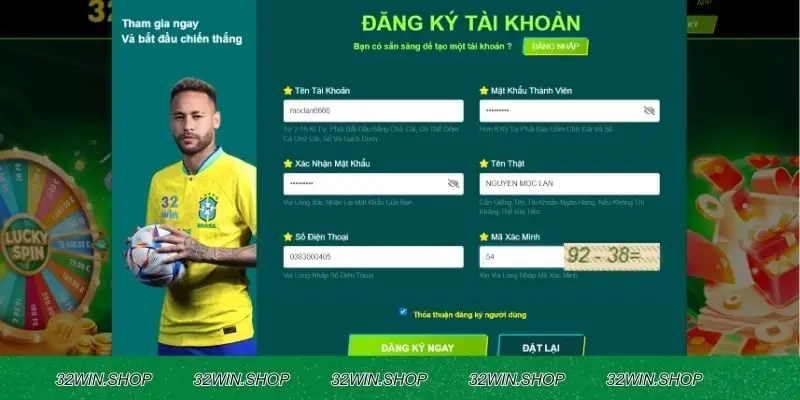 Hướng dẫn đăng ký 32Win chi tiết cho người mới